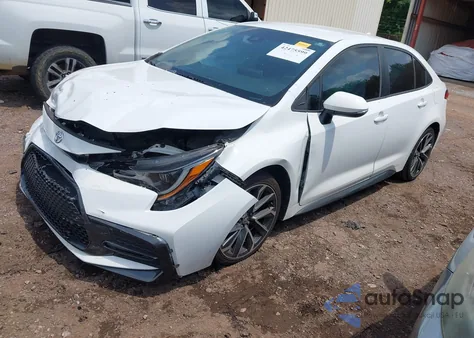 2020 Toyota Corolla Se/Night Shade z USA, uszkodzony, nr VIN 5YFS4RCEXLP038368